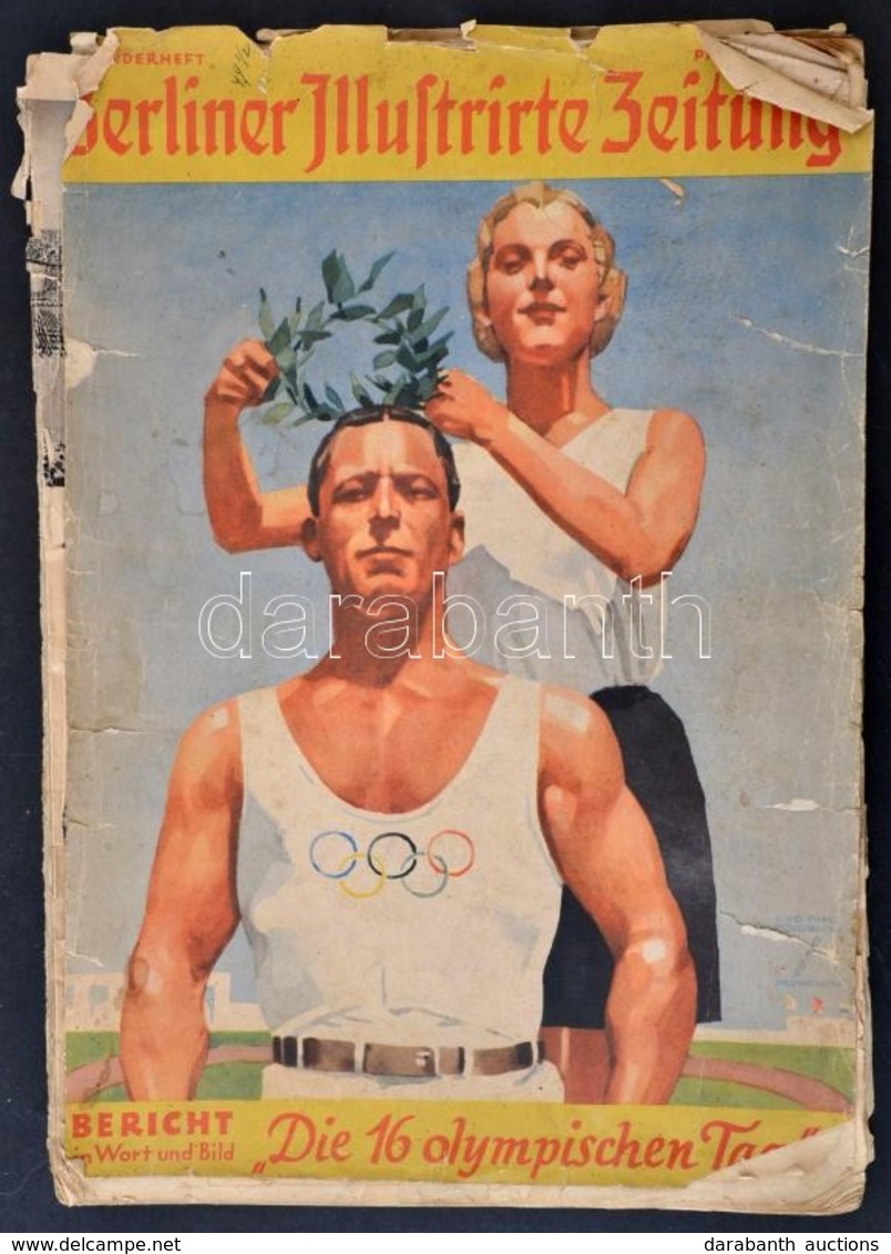 1936 Berliner Illustrierter Zeitung Olimpiai Száma. Megviselt állapotban, Egy Lap Hiánnyal - Zonder Classificatie
