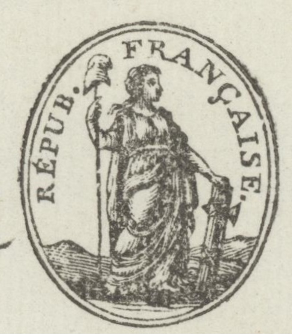 Paris An 3 - 6.8.1793 Convention Nationale, Les Représentants Du Peuple Héraldique Sénéchal 607 - 1701-1800: Precursori XVIII