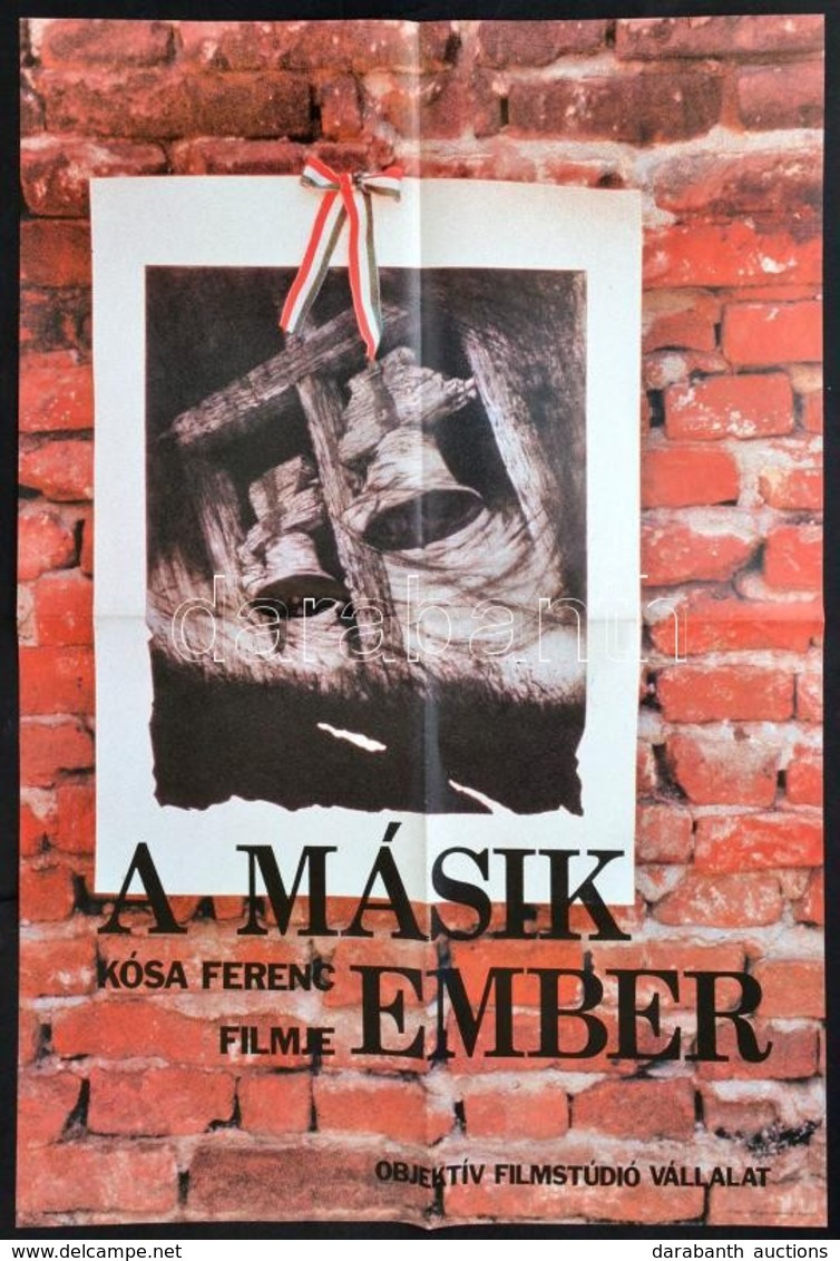 1987 A Másik Ember Film Plakátja, Hajtott, 80×60 Cm - Sonstige & Ohne Zuordnung