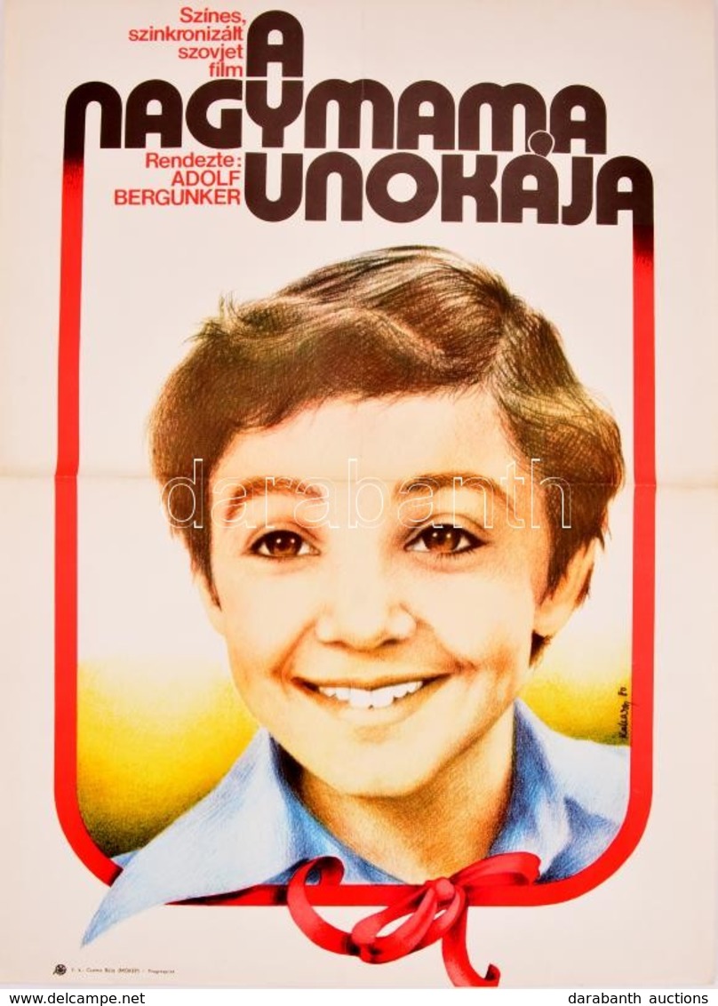 A Nagymama Unokája Szovjet Film Plakát, Hajtott, 60×40 Cm - Andere & Zonder Classificatie