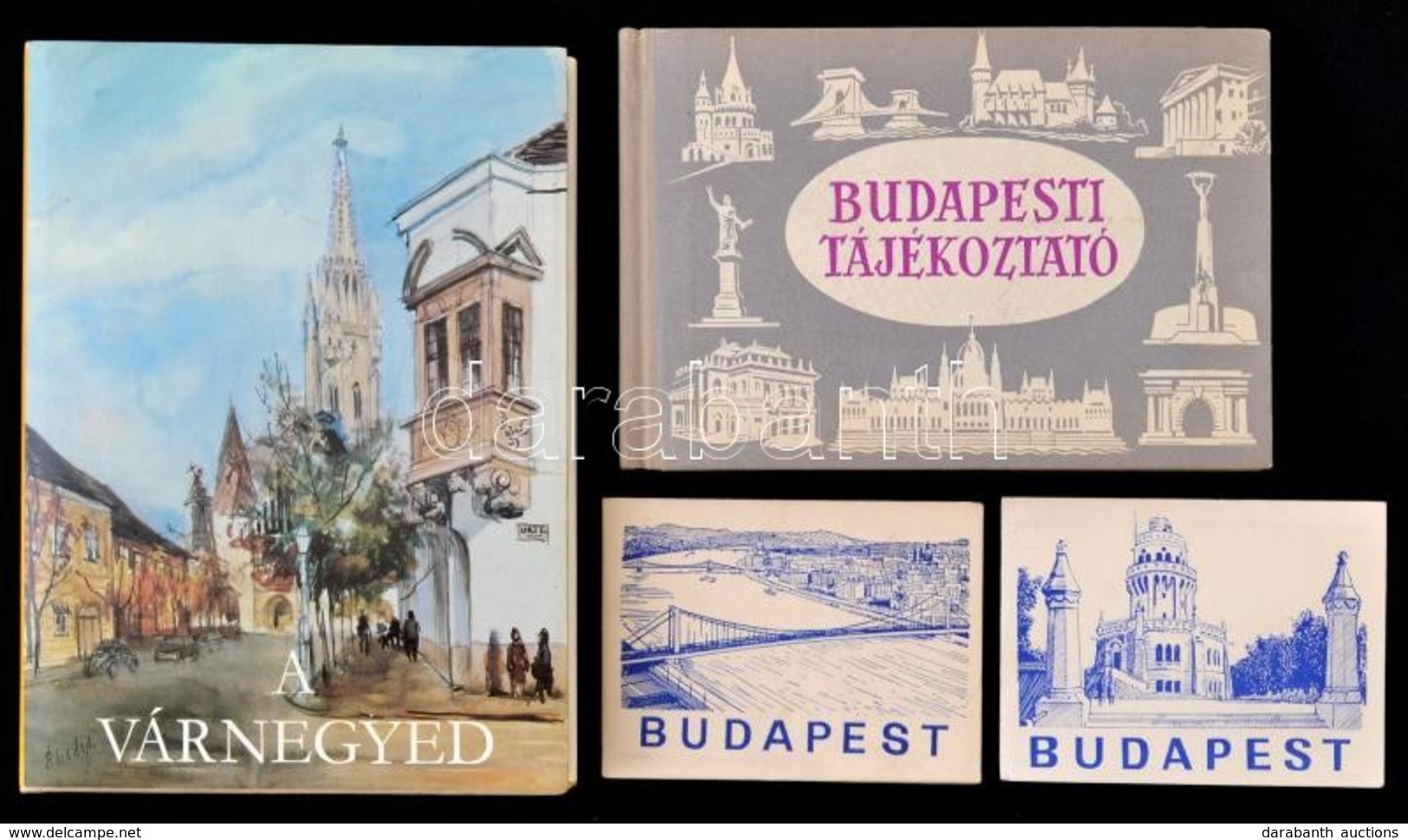 Vegyes Budapest Témájú Könyvtétel, 
Pereházy Károly: A Várnegyed. Élesdy István Akvarelljeivel. Bp., 1979, Képzőművészet - Non Classés