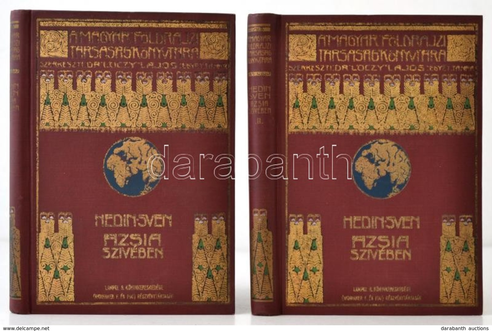 Sven Hedin: Ázsia Szívében I-II. Kötet. Tízezer Kilométernyi úttalan Utazás. Fordította: Dr. Thirring Gusztáv. Képpel és - Unclassified