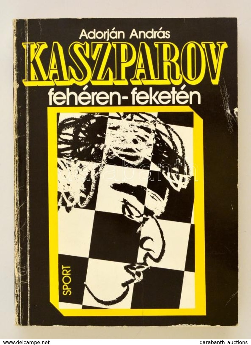 Adorján András: Kaszarov Fehéren-feketén. Bp.,1989, Sport. Kiadói Papírkötés, Kopottas Gerinccel. - Non Classés