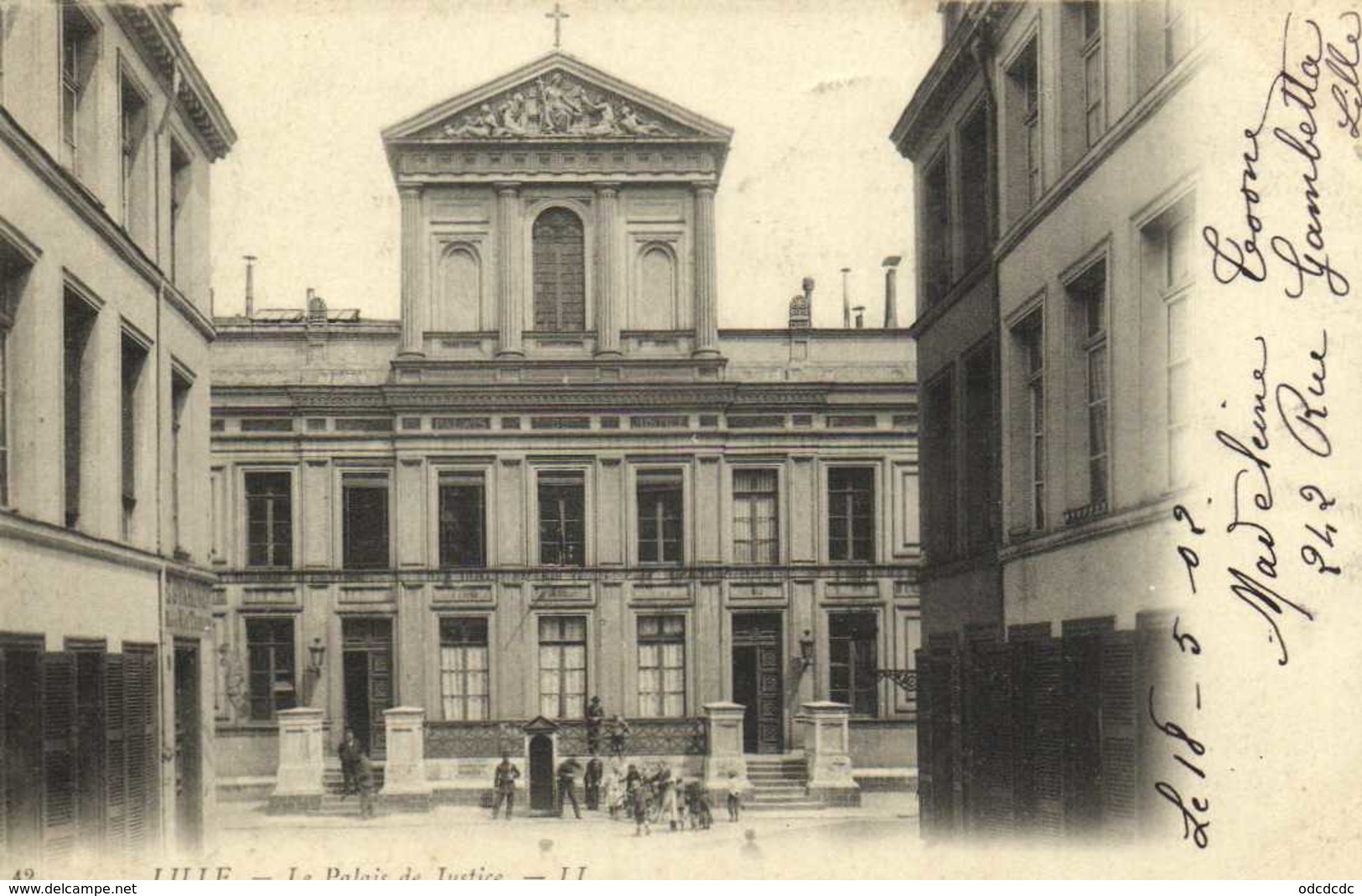 LILLE  Le Palais De Justice Precurseur RV Timbre 1c - Lille