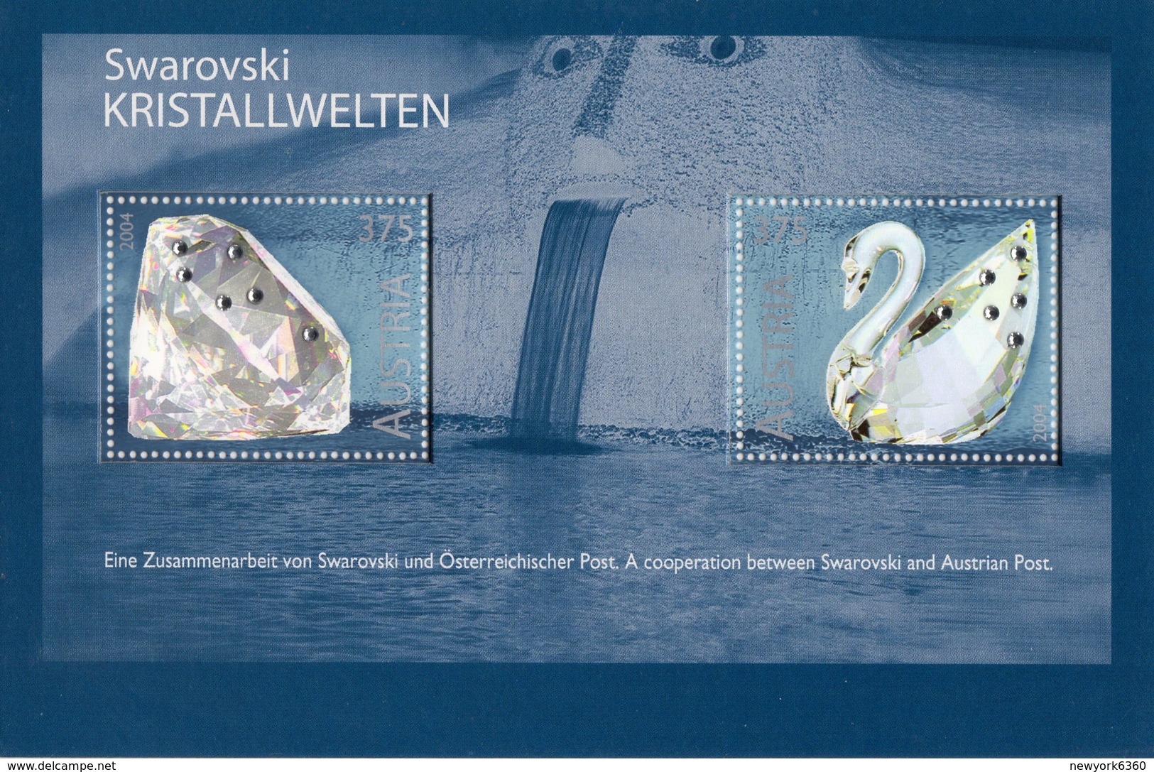 2004 AUTRICHE  N**   MNH   KRISTALLWELTEN - Blocs & Feuillets