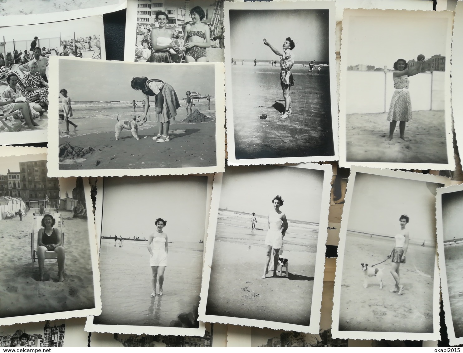 WENDUYNE OSTENDE FLANDRE  LITTORAL BELGIQUE PLAGE MER LOT 33 PHOTOS ORIGINALES ET 2 CARTES - PHOTOS  ANNÉES 1914 À 1960