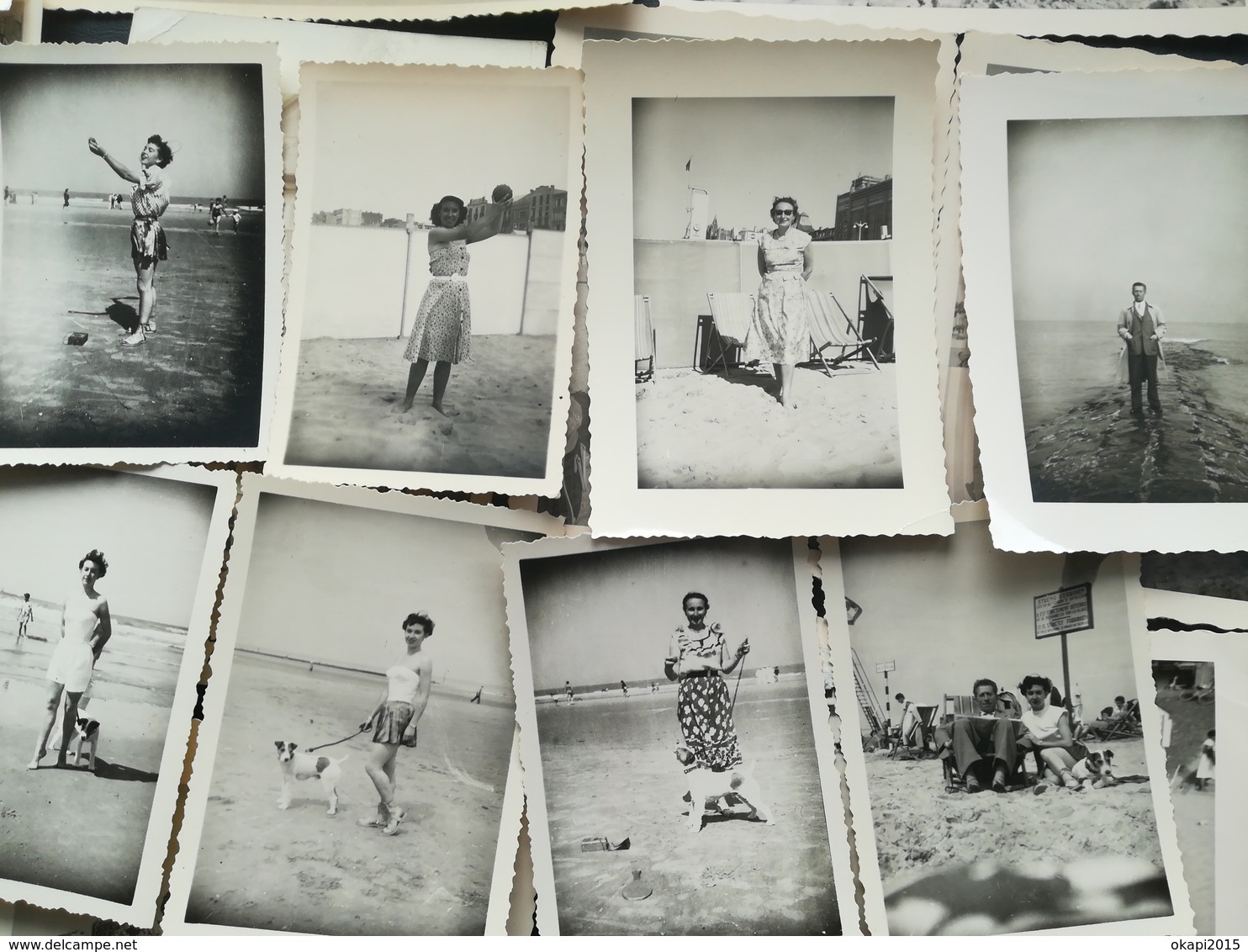 WENDUYNE OSTENDE FLANDRE  LITTORAL BELGIQUE PLAGE MER LOT 33 PHOTOS ORIGINALES ET 2 CARTES - PHOTOS  ANNÉES 1914 À 1960