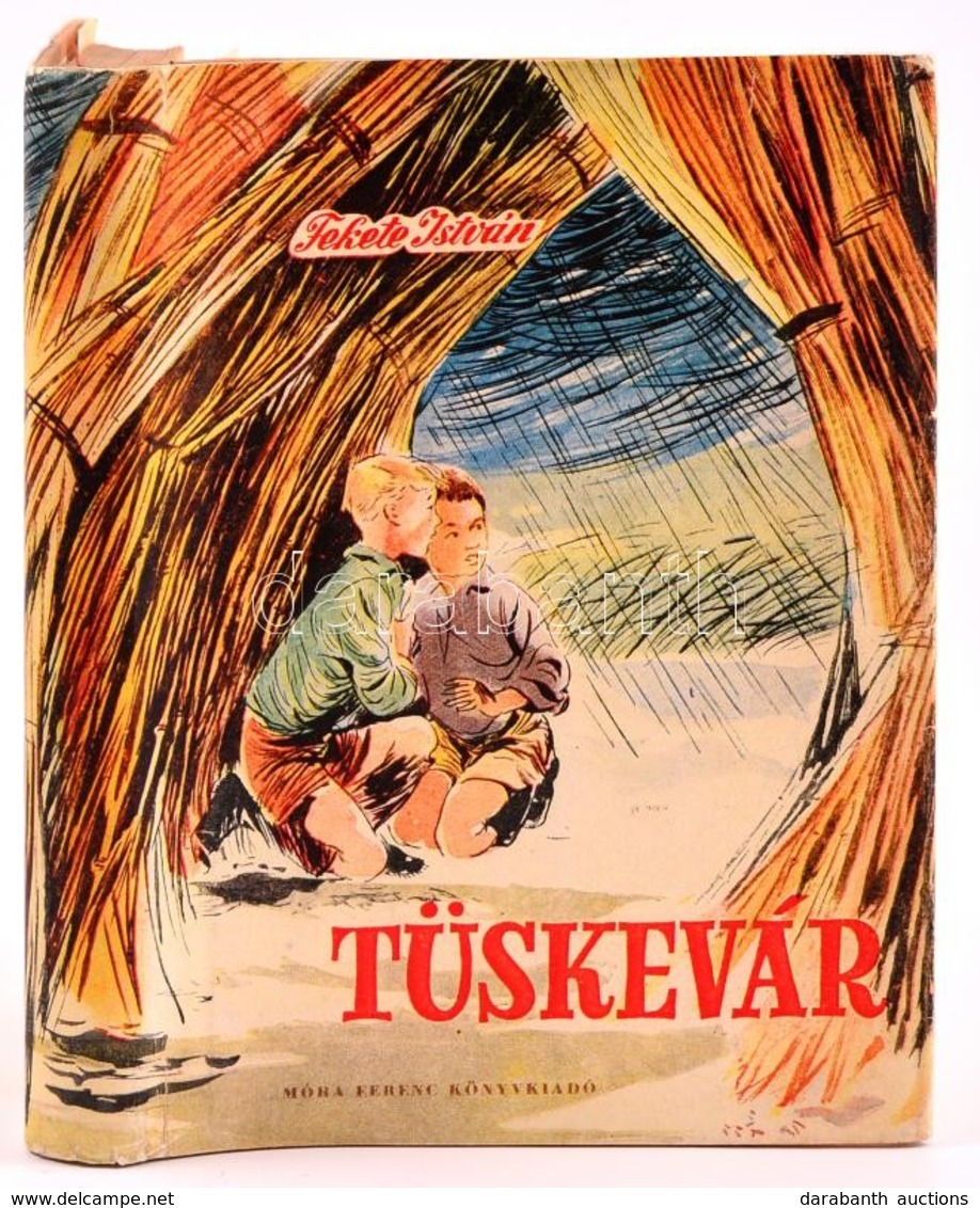 Fekete István: Tüskevár. Bp., 1957, Móra Ferenc. Első Kiadás! Kiadói Félvászon Kötés, Eredetiről Másolt Papír Védőborító - Zonder Classificatie