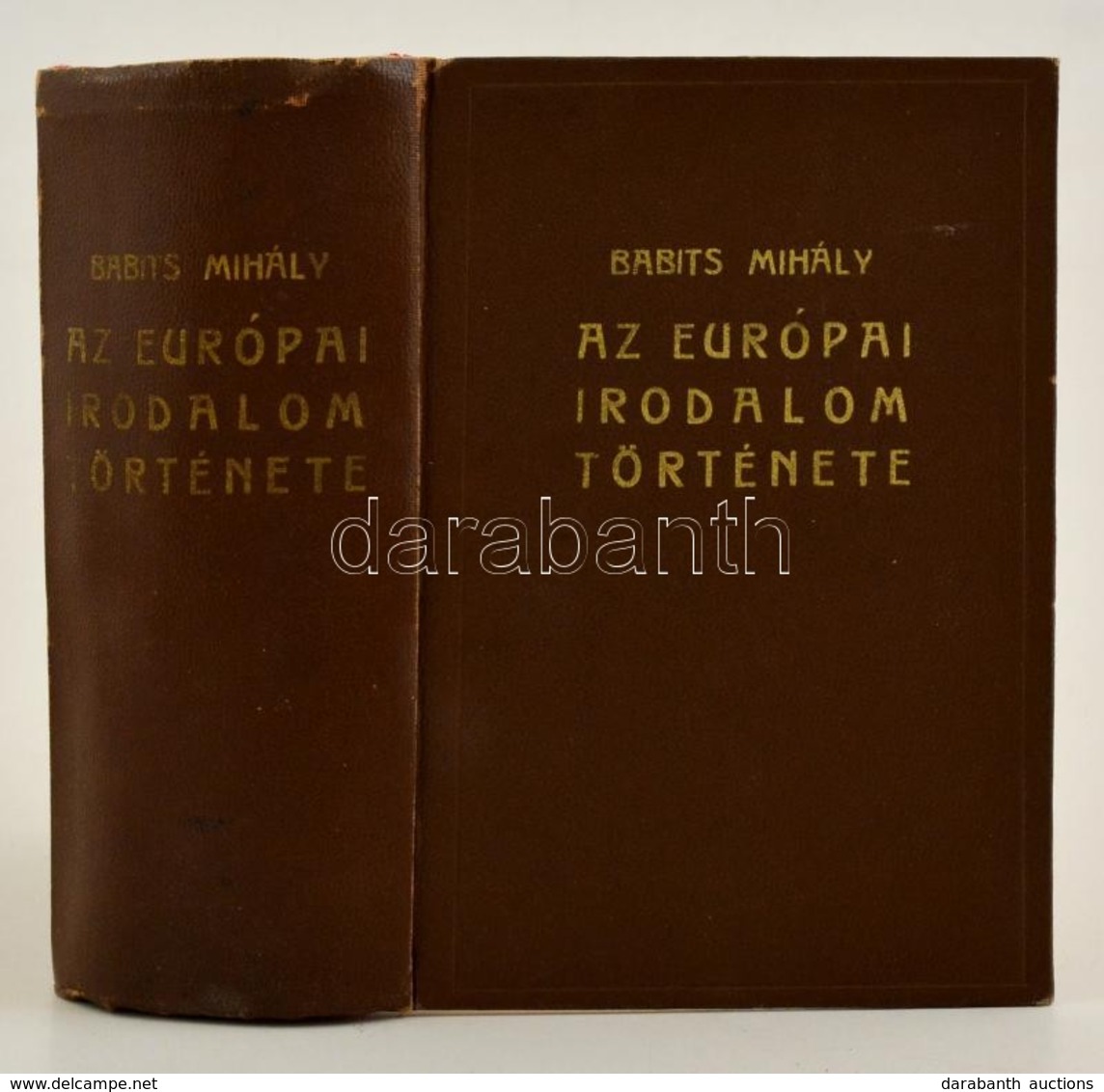 Babits Mihály: Az Európai Irodalom Története. Bp.,é.n., Nyugat. Kiadói Egészvászon-kötésben. Ex Librissel - Unclassified