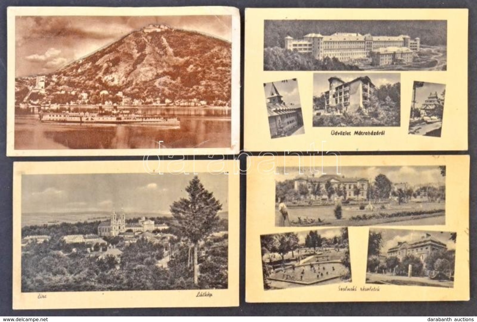 * 130 Db Modern Magyar Városképes Lap Az 1950-es és 1960-as évekből / 130 Modern Hungarian Town-view Postcards From The  - Non Classés
