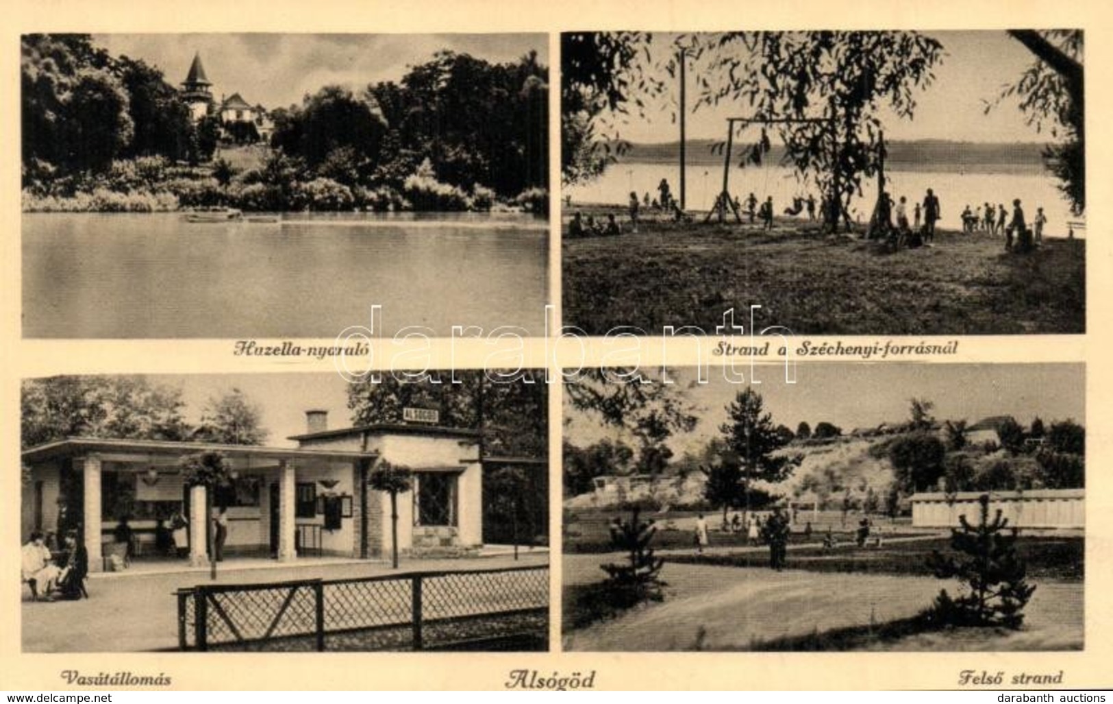 T2 Alsógöd (Göd), Huzella Nyaraló, Villa, Strand A Széchenyi Forrásnál, Vasútállomás, Felső Strand - Ohne Zuordnung