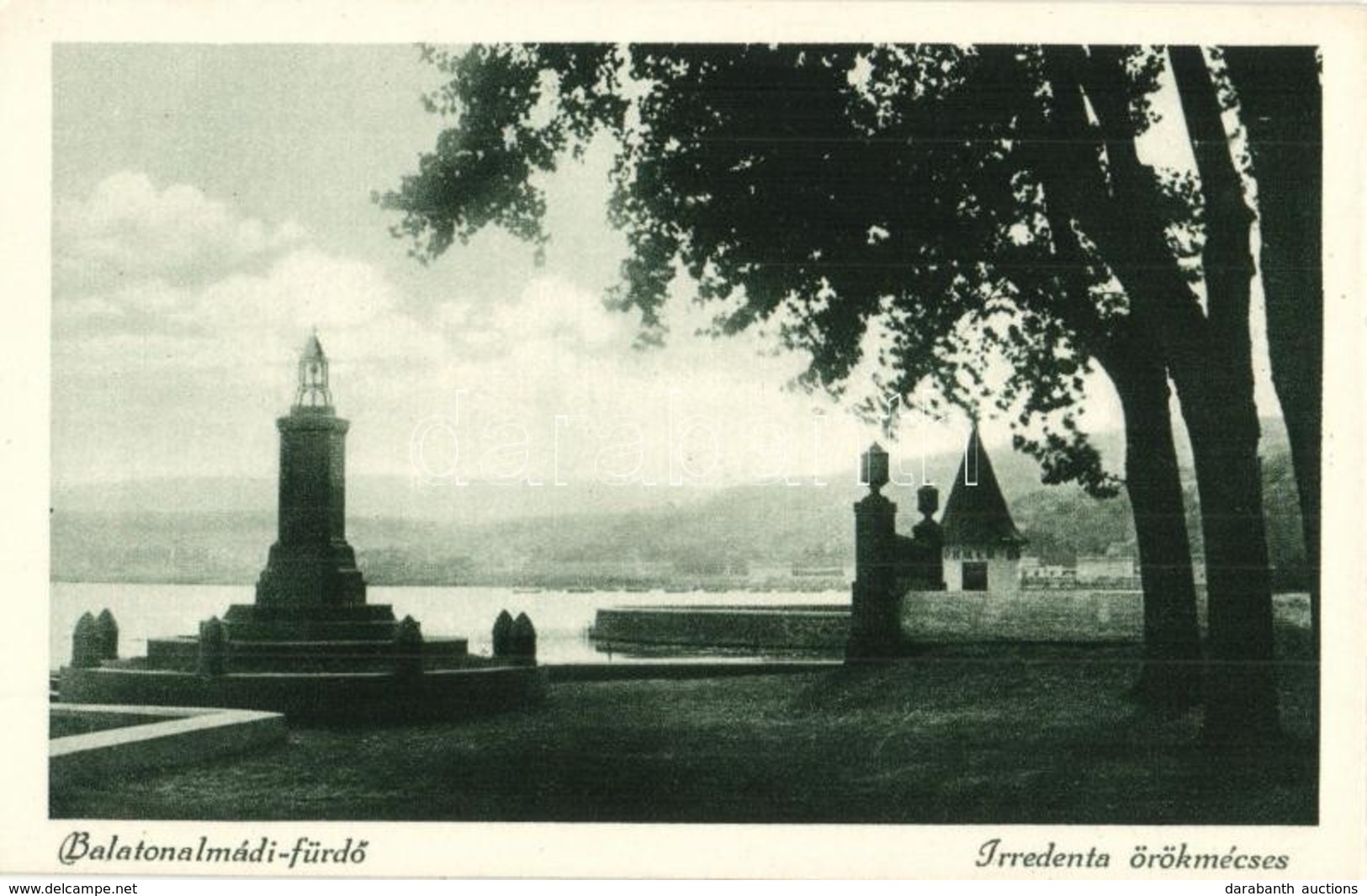 ** T1 Balatonalmádi-fürdő, Irredenta örökmécses. Hátoldalon 1933 World Jamboree Of The Boy Scouts In Hungary - Ohne Zuordnung