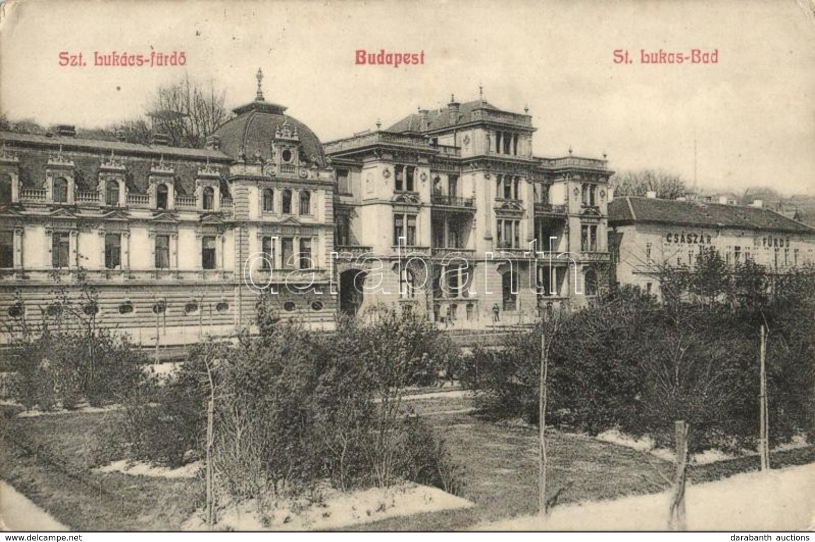 T2/T3 1911 Budapest II. Szent Lukács Fürdő, Császár Fürdő (EK) - Unclassified