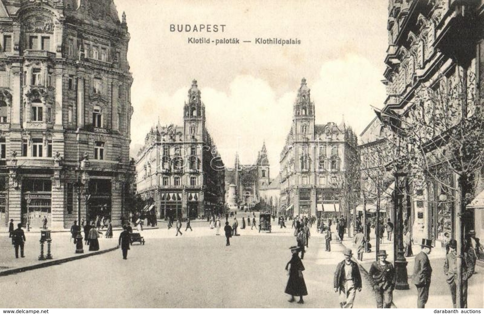 * T1/T2 Budapest V. Klotild Paloták, Takarékpénztár, Dr. Kajdacsy J. üzlete - Ohne Zuordnung