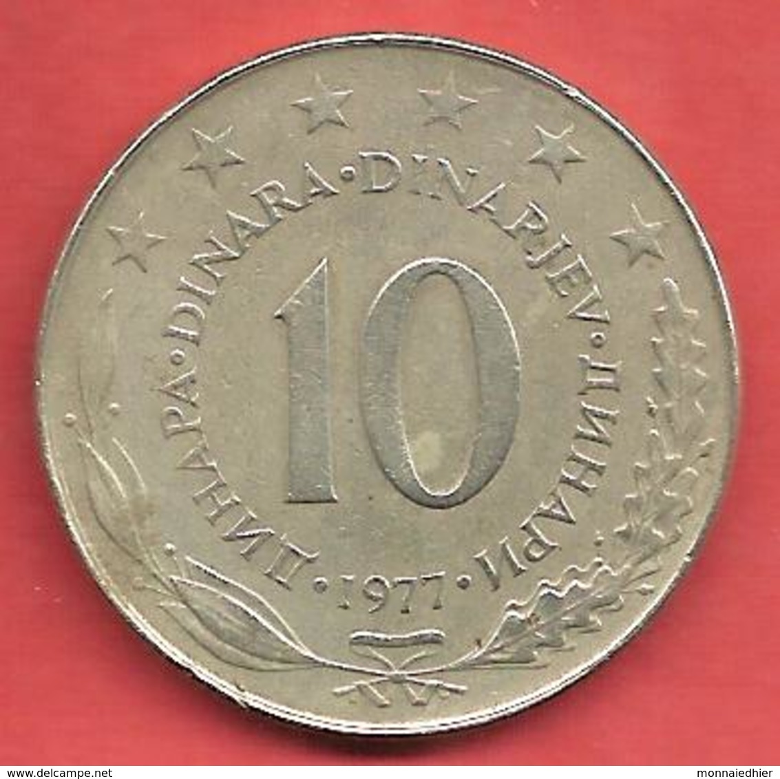10 Dinara , YOUGOSLAVIE , Cupro-Nickel , 1977 , N° KM # 62 - Yougoslavie
