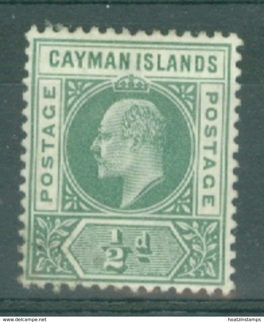 Cayman Islands: 1902/03   Edward  (insc. 'Postage Postage')    SG3   ½d   MH - Cayman Islands