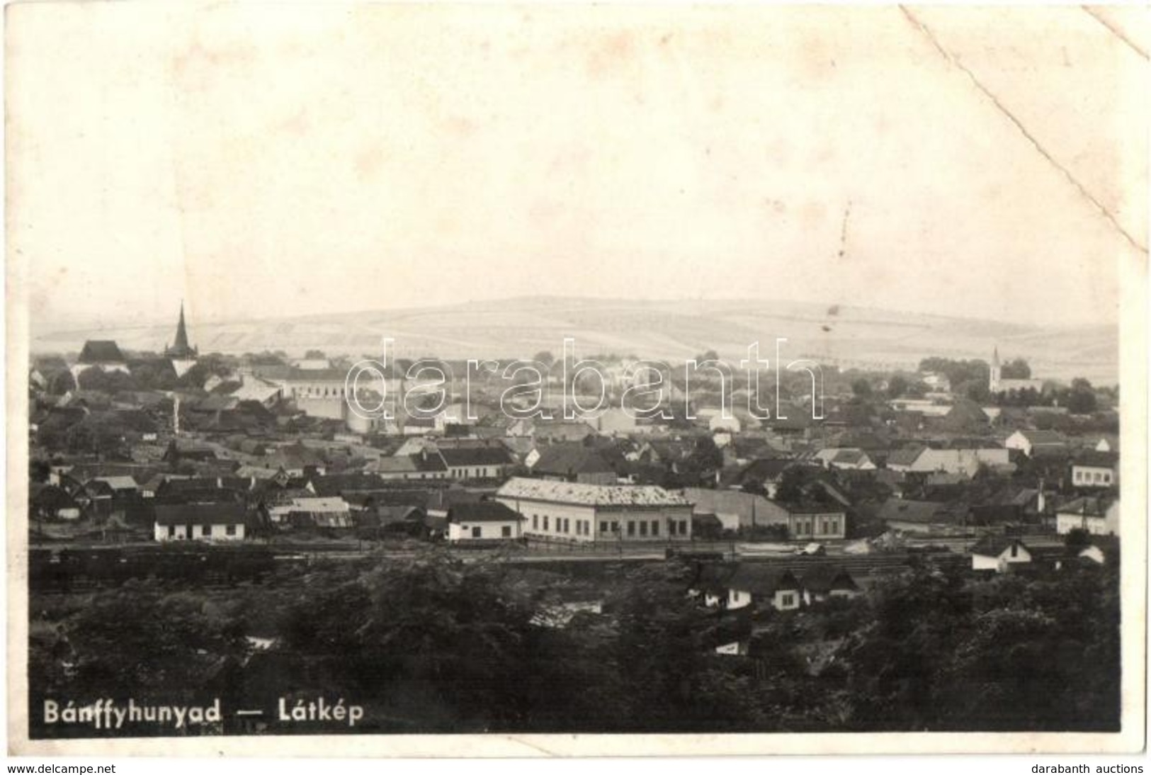 T3/T4 Bánffyhunyad, Huedin; Látkép, Vasútállomás, Bossai Kalapgyár üzlete, Vagonok / General View, Railway Station, Hat  - Unclassified