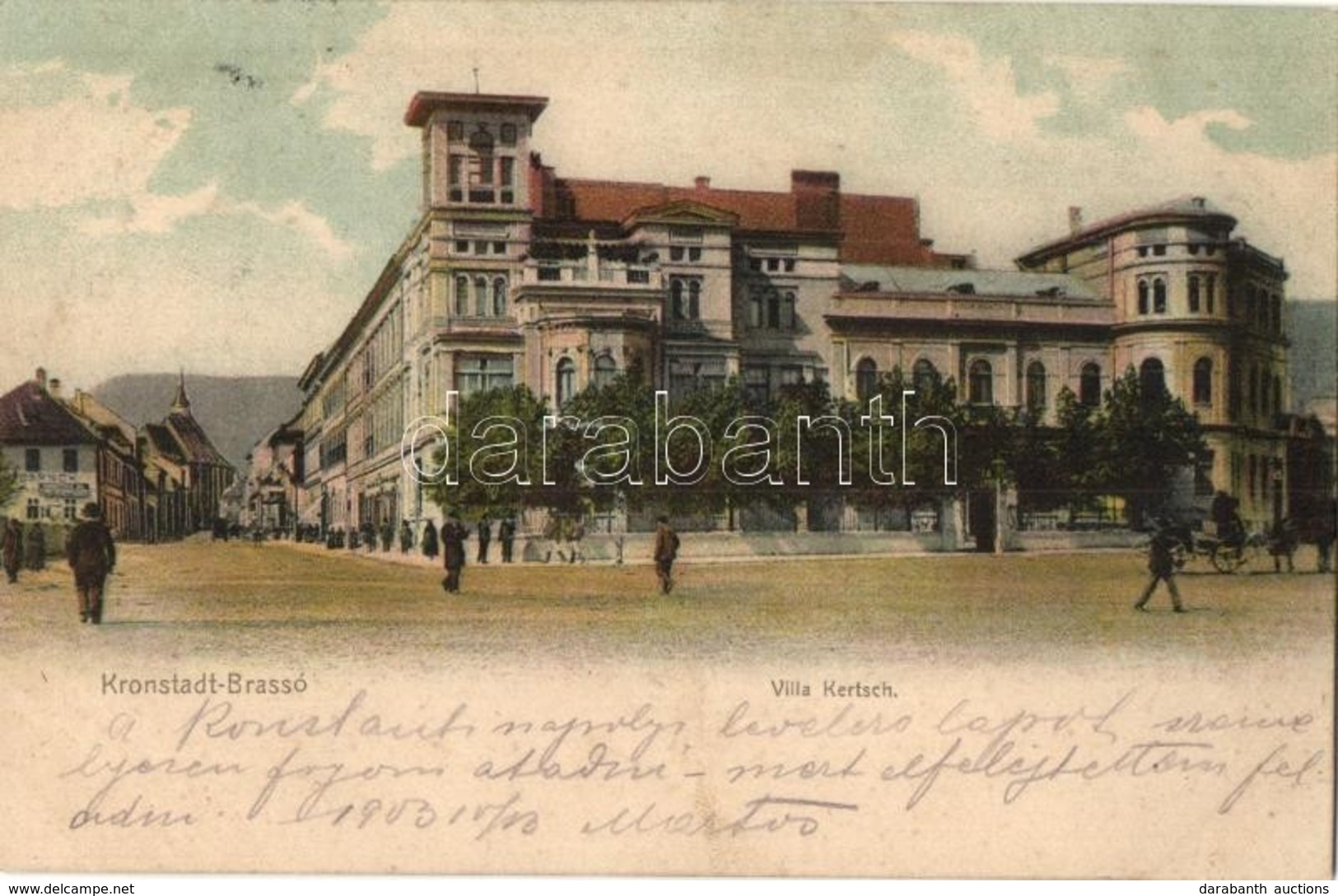 T2 1903 Brassó, Kronstadt, Brasov; Villa Kertsch - Zonder Classificatie