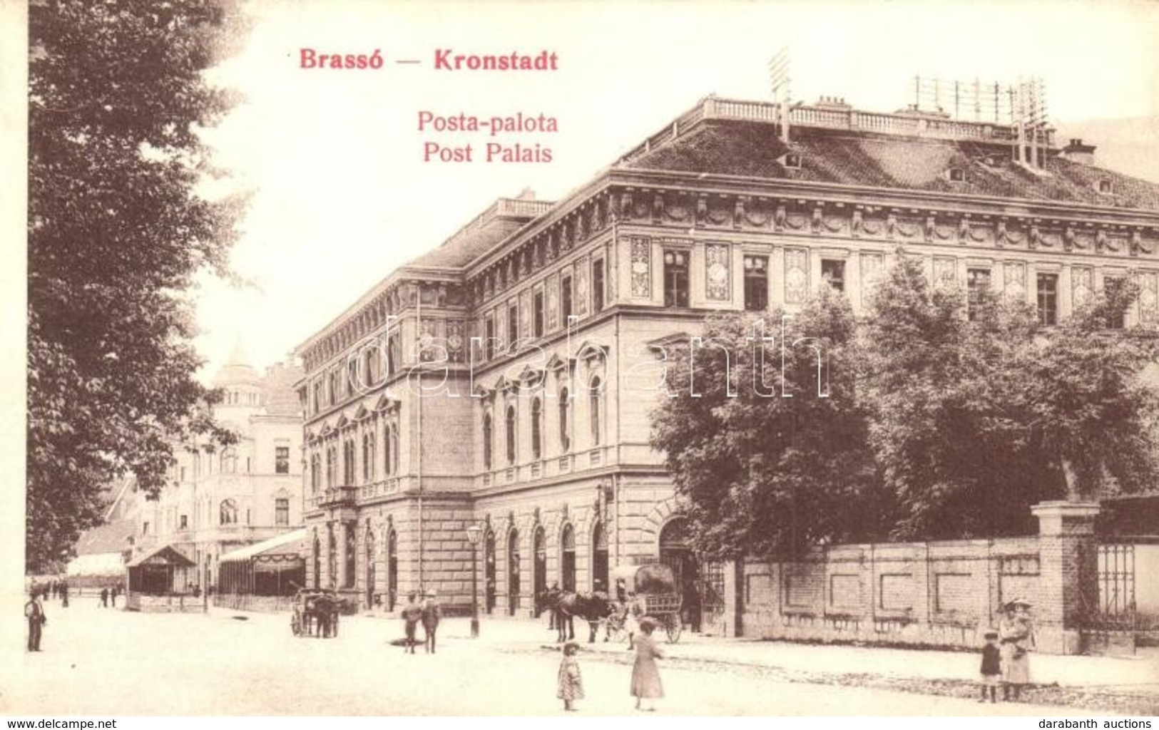 ** T2 Brassó, Kronstadt, Brasov; Posta Palota. Brassói Lapok Kiadása / Postal Palace - Zonder Classificatie