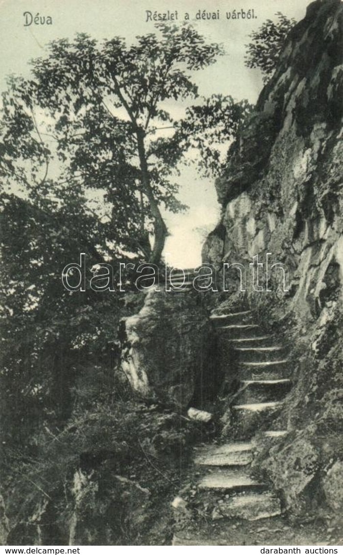 * T2/T3 1907 Déva, Várlépcső / Castle Staircase (EK) - Ohne Zuordnung