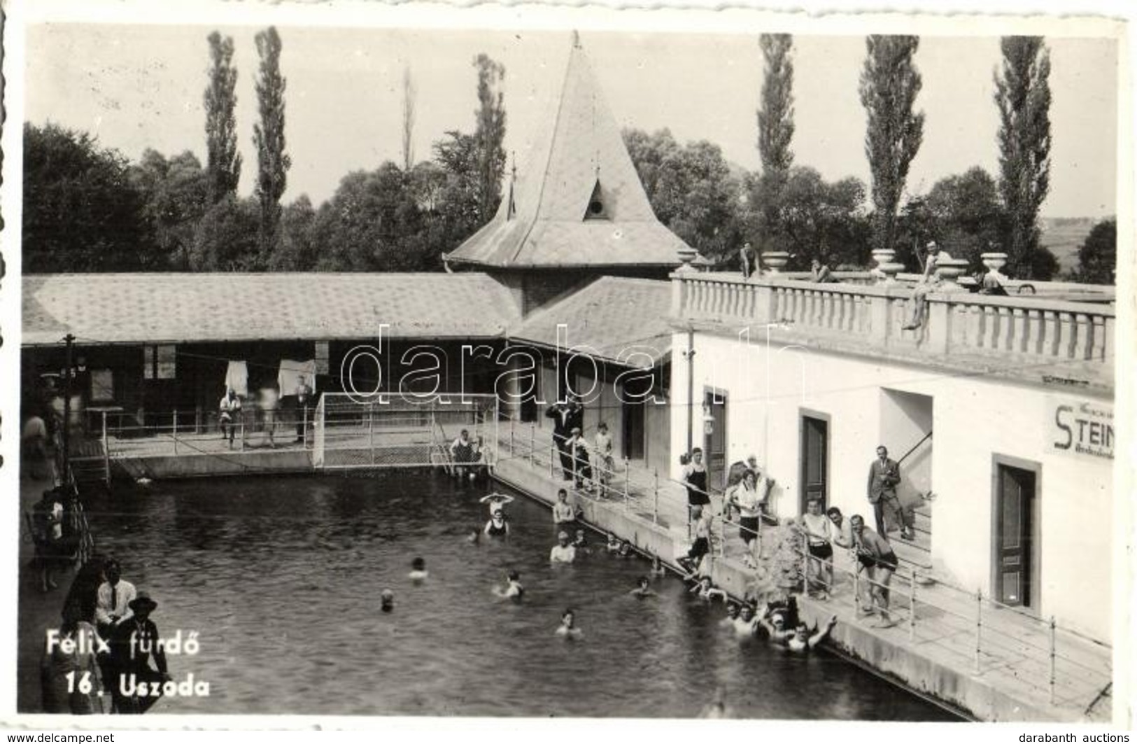 ** T1 Félixfürdő, Baile Felix; Uszoda / Swimming Pool, Spa (nyomdailag Vágott / Typographically Cut) - Ohne Zuordnung