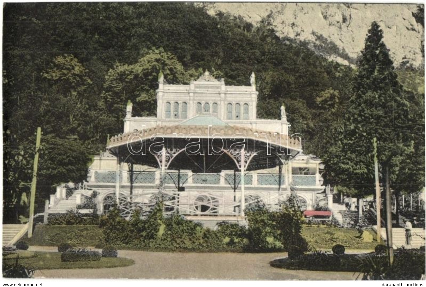 T3 1917 Herkulesfürdő, Baile Herculane; Gyógyterem / Spa (vágott / Cut) - Ohne Zuordnung