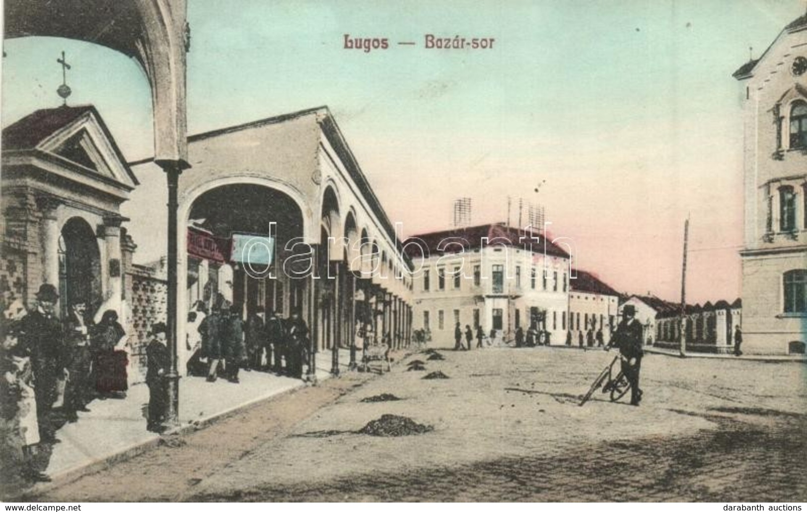 T2 Lugos, Lugoj; Bazár Sor, Kiadja Nagel Sándor / Street View - Non Classés