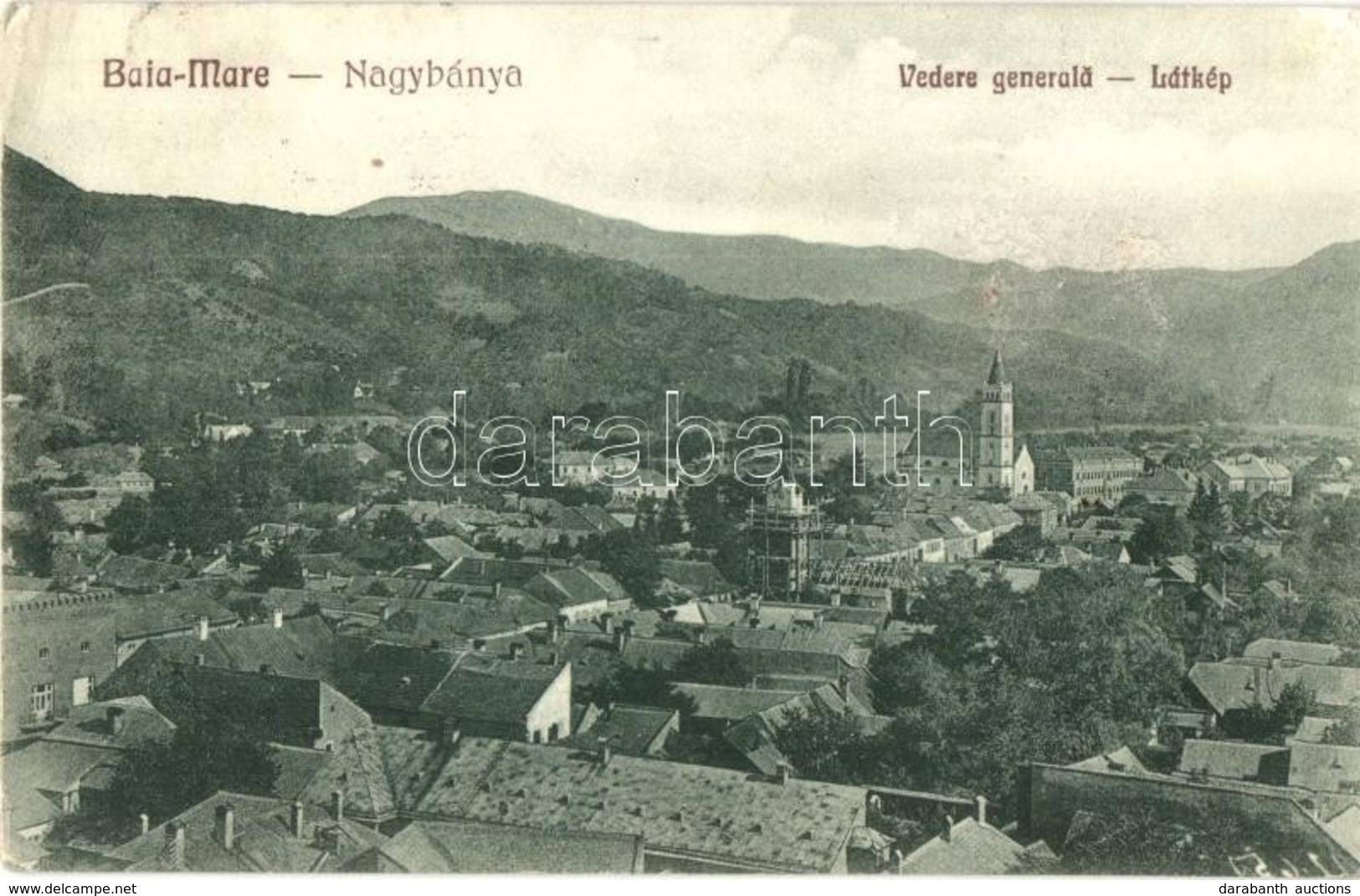 T2/T3 Nagybánya, Baia Mare; Látkép, Rosenstein Könyvkereskedés Kiadása / General View (EK) - Zonder Classificatie