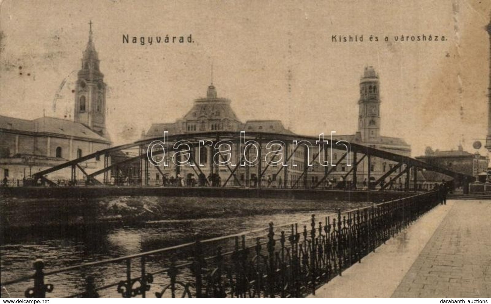 T2/T3 Nagyvárad, Oradea; Kishíd, Városháza. W.L. 967. / Bridge With Town Hall (EK) - Ohne Zuordnung