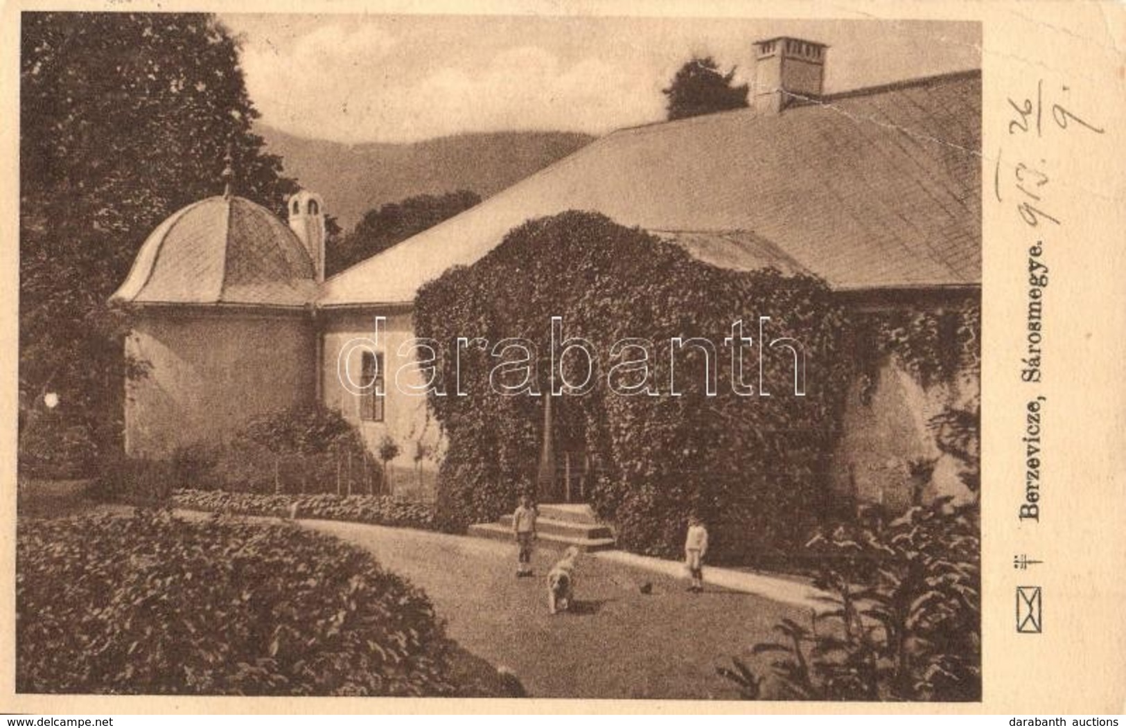 T3 1913 Berzevice, Brezovica Nad Torysou (Sáros); Berzeviczky Kastély / Castle (EB) - Unclassified