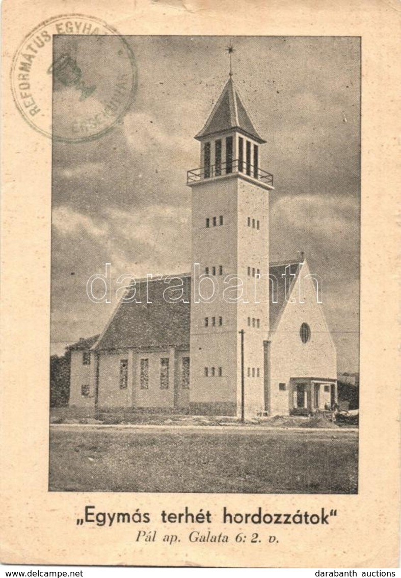 * T3 Érsekújvár, Nové Zámky; Református Fiókegyház Hálaadás Temploma, Felszentelve 1942-ben / Calvinist Church (kis Szak - Unclassified