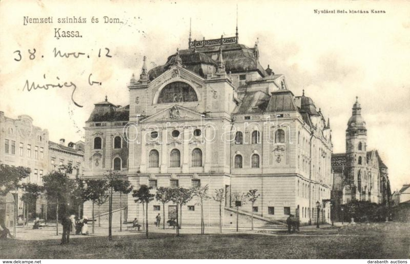 T2 Kassa, Nemzeti Színház, Dóm, Nyulászi Béla Kiadása / National Theatre, Dome, Vissza So. Stpl - Non Classés