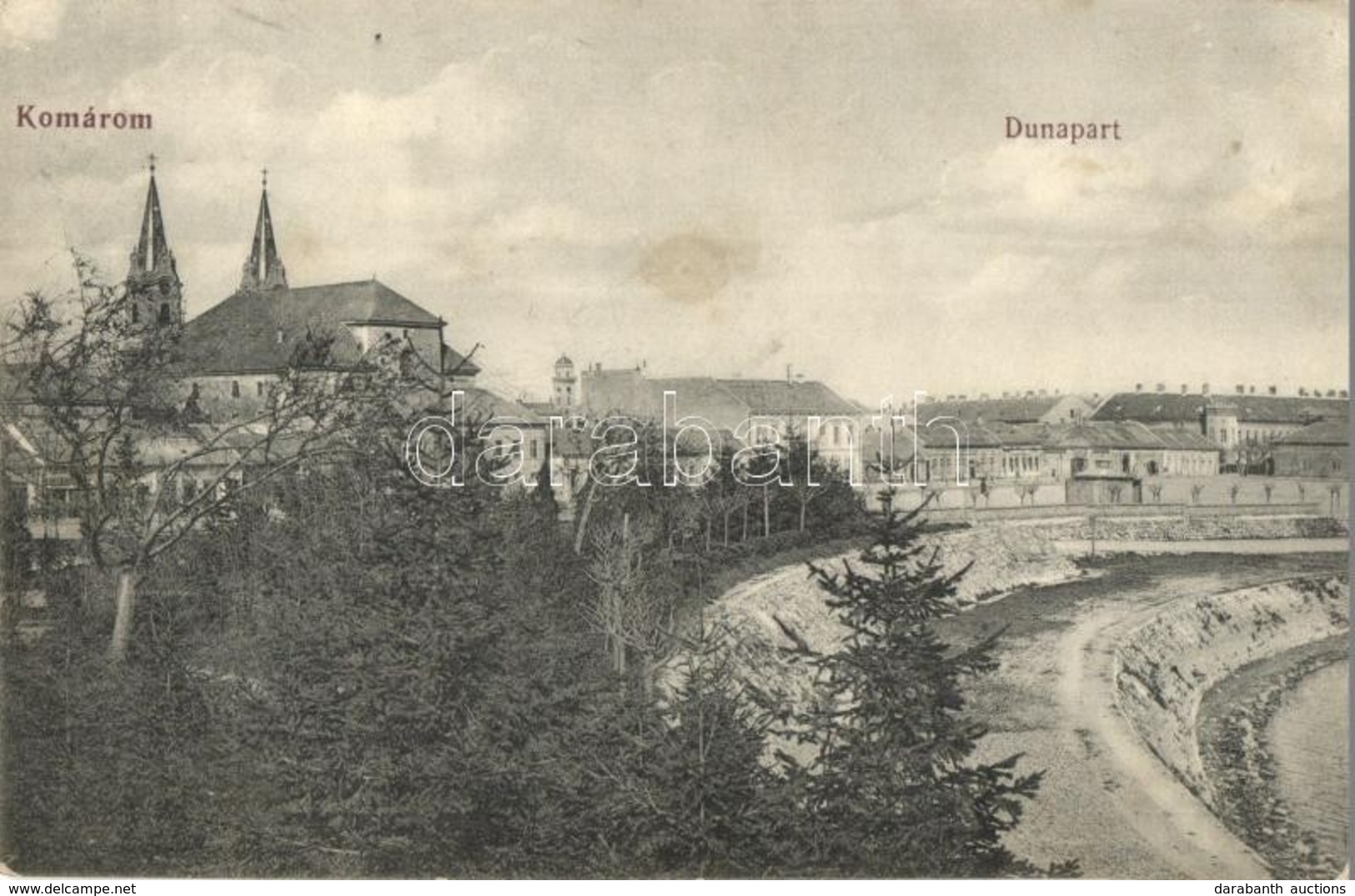 T3 1912 Komárom, Komárnó; Duna Part. Kiadja Laky Béla / Dunaj (fl) - Non Classés