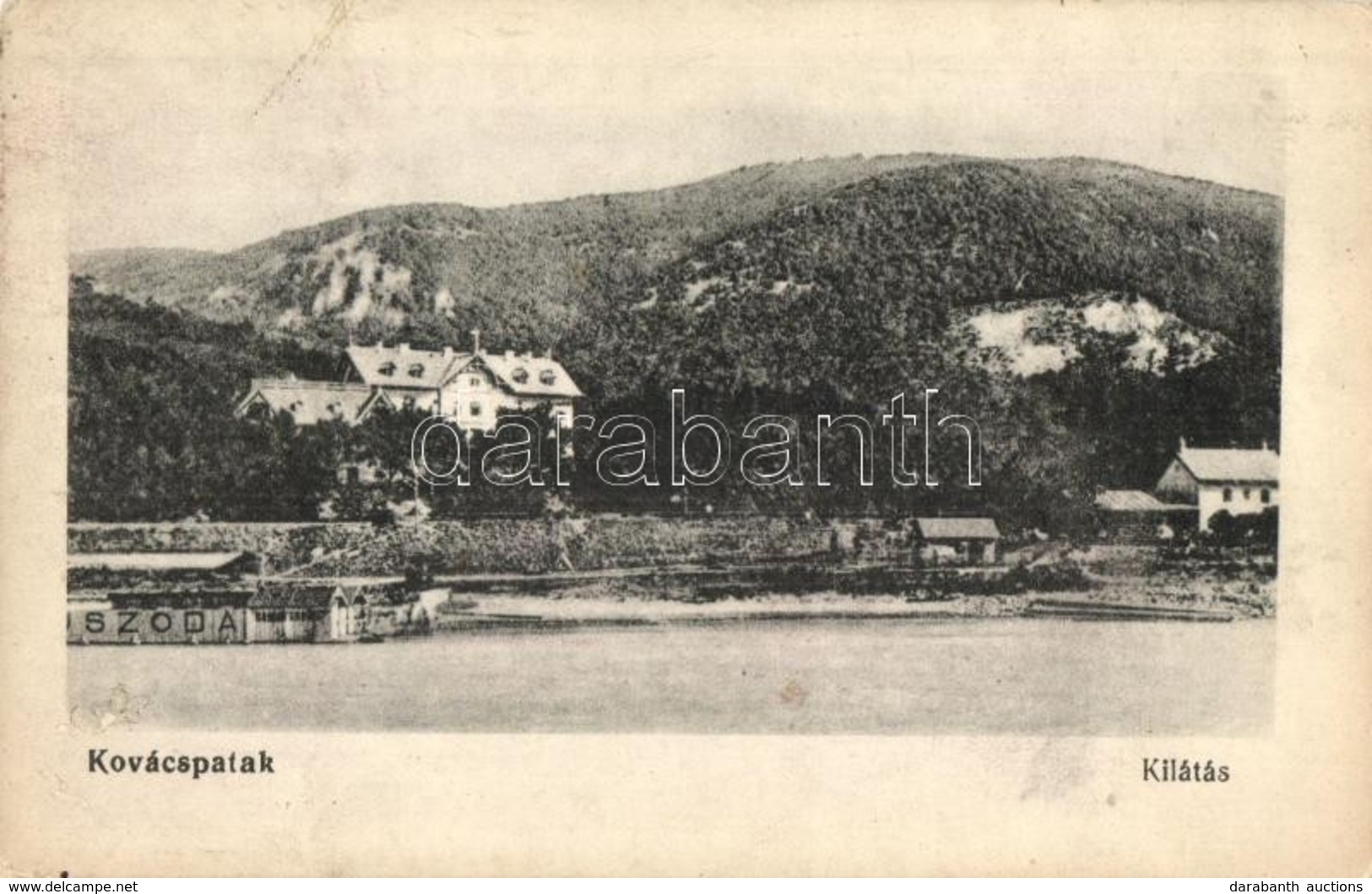 ** T2 Kovácspatak, Kovacov; Kilátás, Dunai Uszoda / Swimming Pool On River Danube - Non Classés