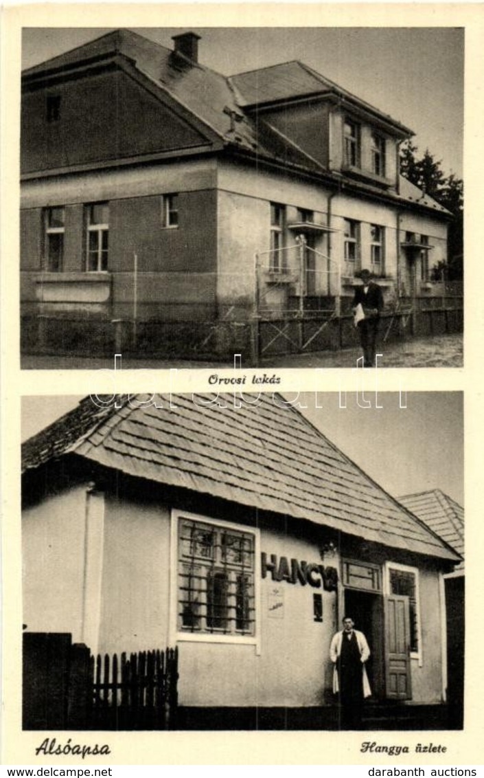 ** T2 Alsóapsa, Nyzhnya Apsha; Orvosi Lakás, Hangya üzlet / Doctor's House, Cooperative Shop - Non Classés