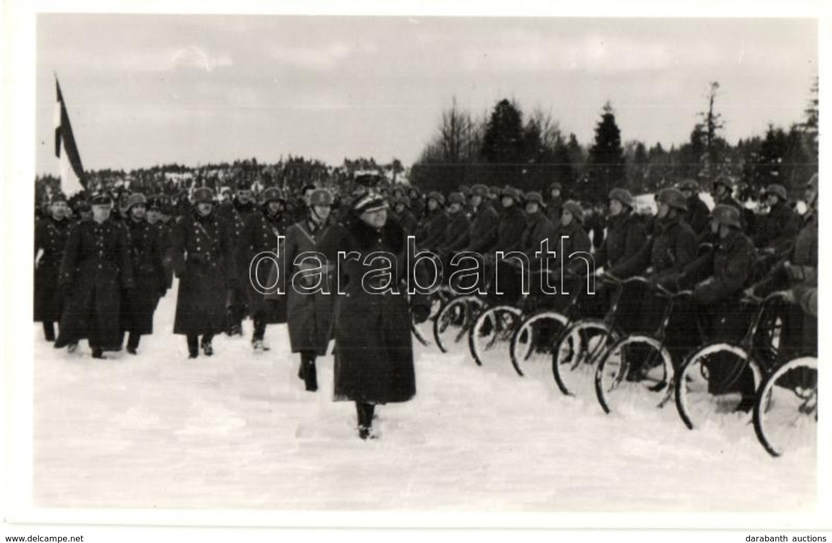 ** T1/T2 1939 Uzsok, Uzhok; Magyar-Lengyel Baráti Találkozás A Visszafoglalt Ezeréves Határon, Kerékpáros Katonák / Hung - Non Classés