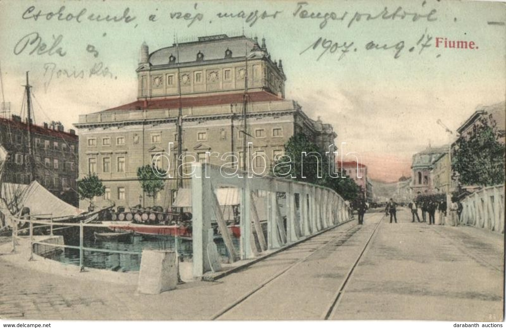 T2/T3 Fiume, Vasútvonal, Híd, Kikötő / Railway, Bridge, Port. Lederer & Popper (EK) - Non Classés