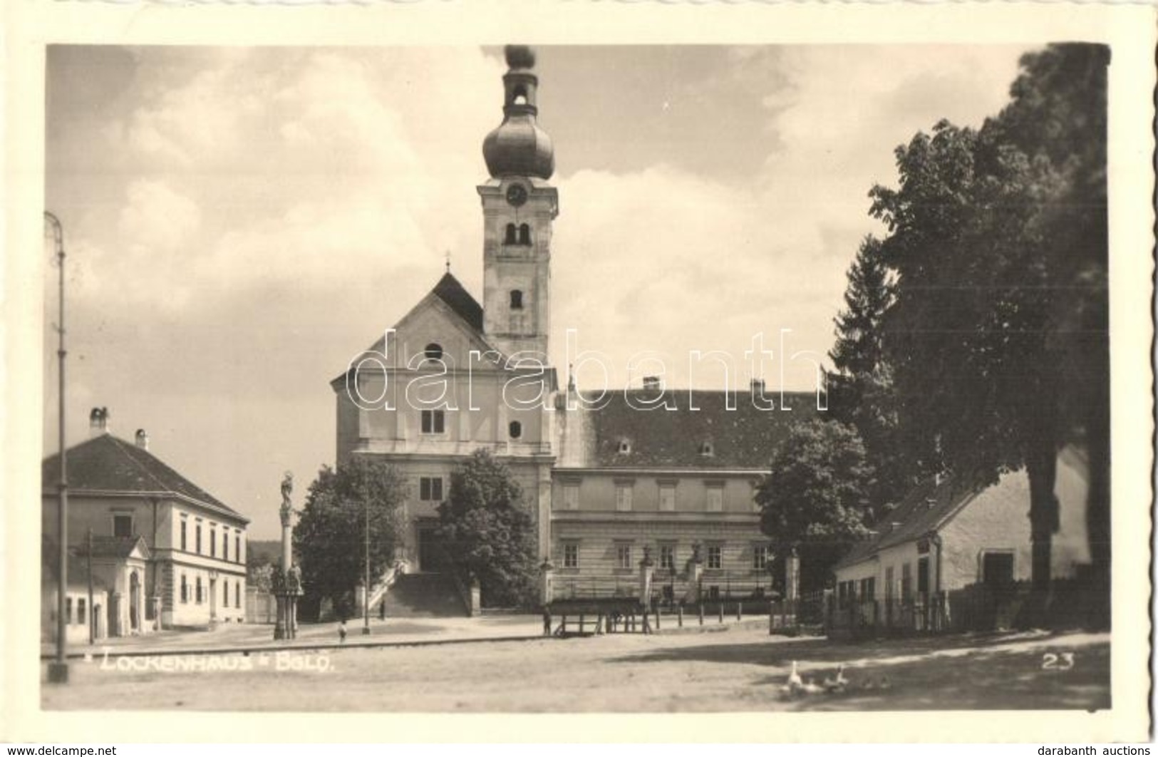 ** T1/T2 Léka, Lockenhaus; Tér, Templom, Szentháromság Szobor / Square, Church, Trinity Statue - Unclassified