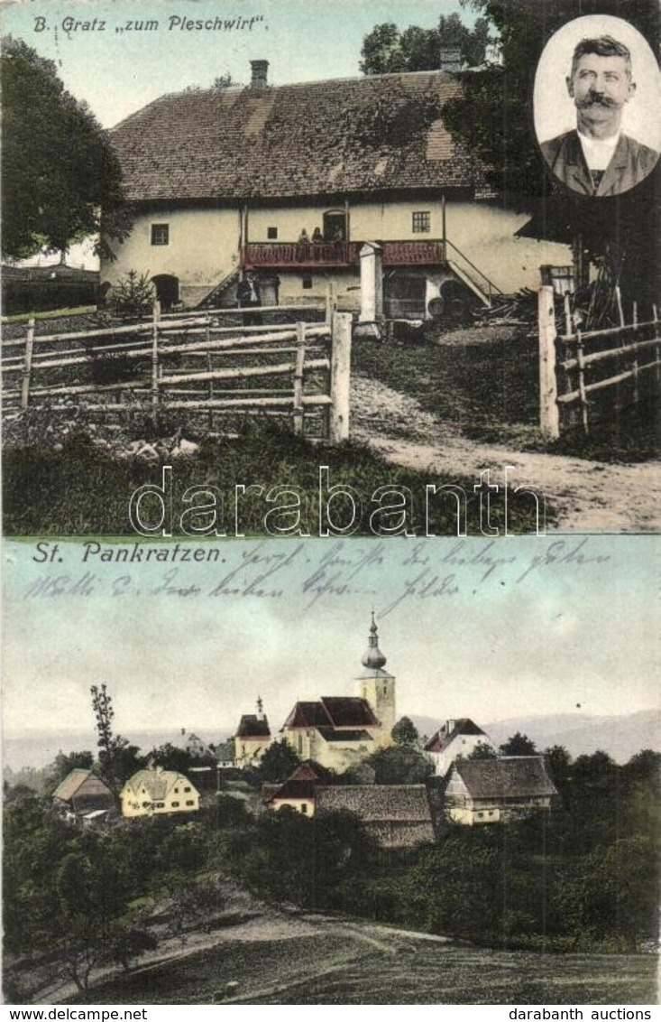 T2 Sankt Pankrazen (Gratwein-Straßengel); B. Gratz 'zum Pleschwirt' / Inn, Guest House, Hotel, Pilgrimage Church. A. Sch - Ohne Zuordnung