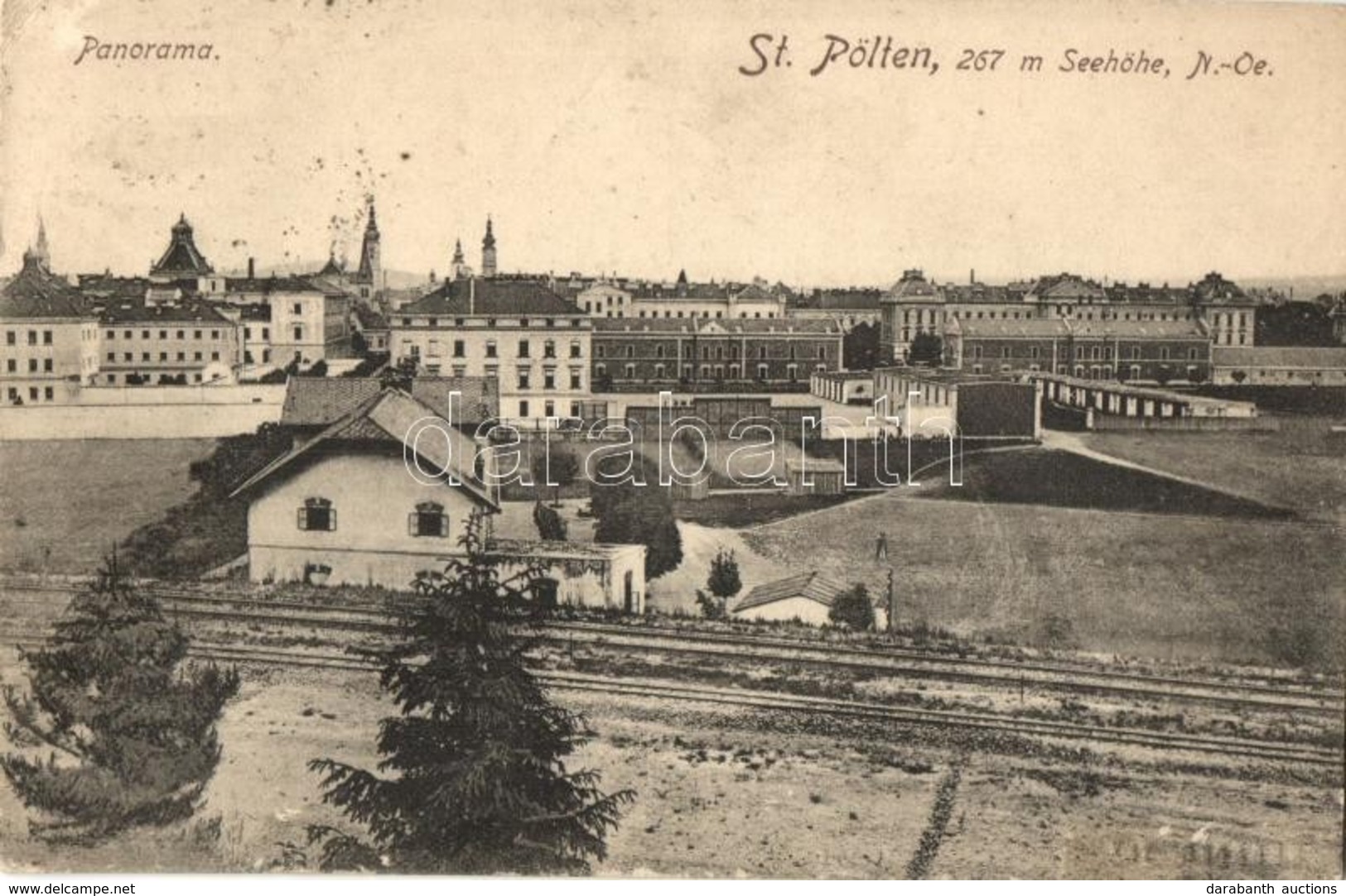 T2/T3 Sankt Pölten, Panorama / General View, Railway Line. P. Ledermann (EK) - Zonder Classificatie