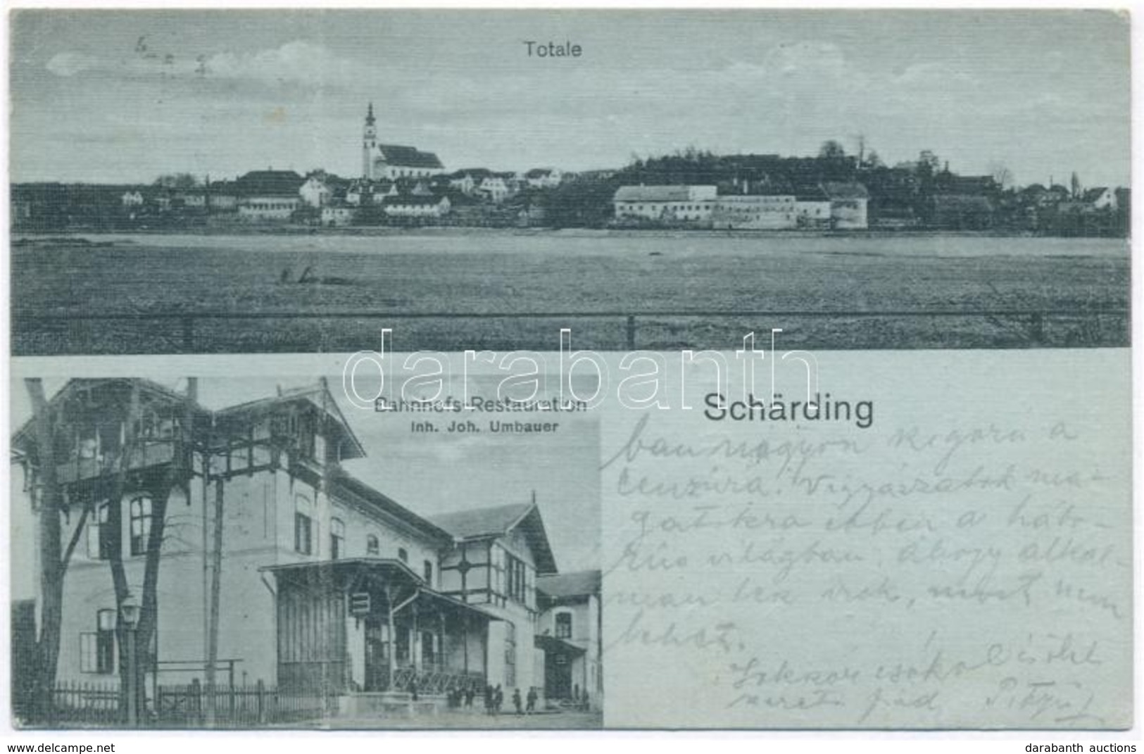 T3/T4 Schärding, Bahnhofs-Restauration (Inh. Joh. Umbauer) / Railway Restaurant  (fa) - Unclassified