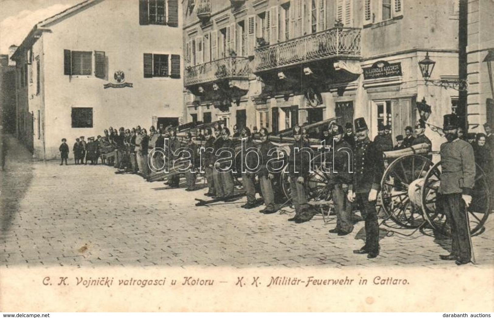 ** T2/T3 Kotor, Cattaro; K. K. Militär Feuerwehr / K.u.K. Military Fire Brigade, Artillery, Aleksander Radimir Shop (EK) - Non Classés