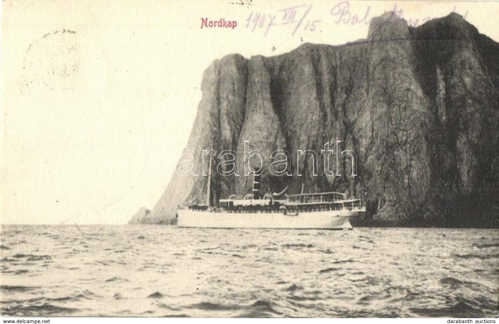 T2 1907 Nordkapp, North Cape (Norway), Steamship - Ohne Zuordnung