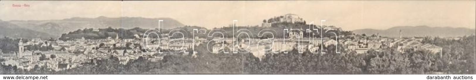 ** T2/T3 Gorizia, Görz; 4-tiled Panoramacard. H. Wehrle 1913 - Zonder Classificatie