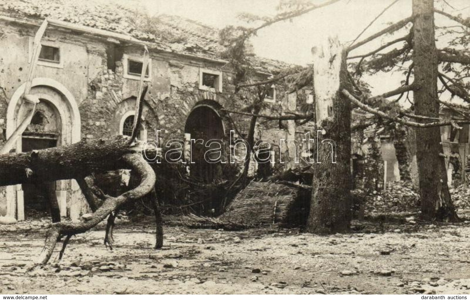 ** T1/T2 Gorizia, Görz; WWI Destroyed Buildings, Ruins, Photo - Zonder Classificatie