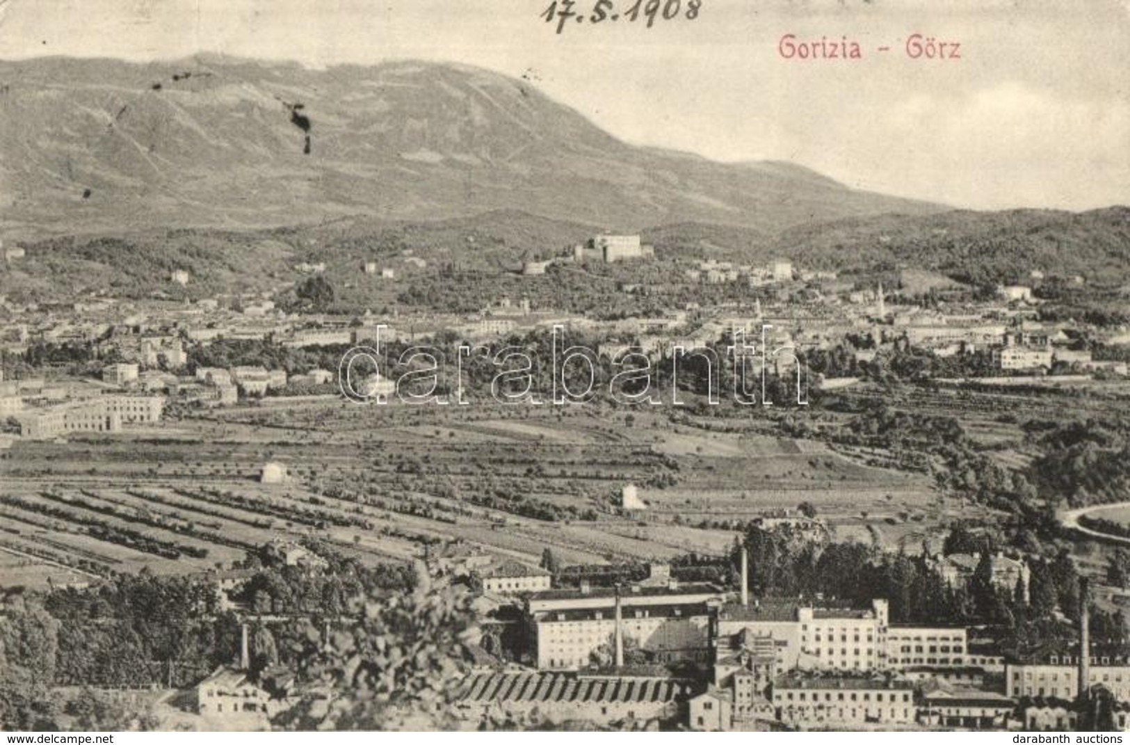 T2/T3 1908 Gorizia, Görz, Gorica; General View, Factory, Plant (EK) - Unclassified