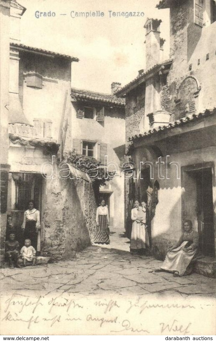 T2 1909 Grado, Campiello Tonegazzo / Old Town, Street View - Ohne Zuordnung