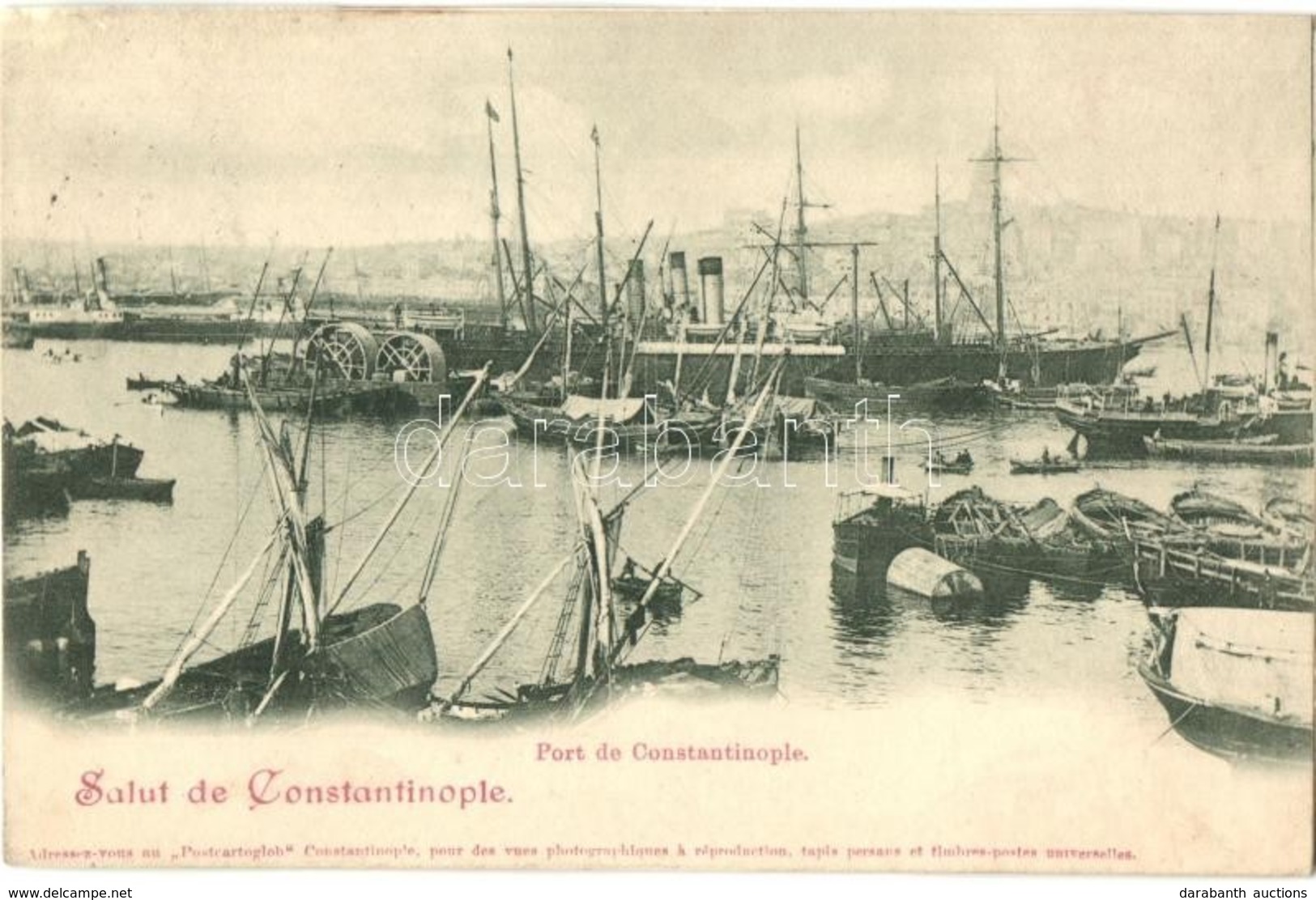 T3/T4 Constantinople, Istanbul; Port, Harbor, Steamships, Boats (r) - Ohne Zuordnung