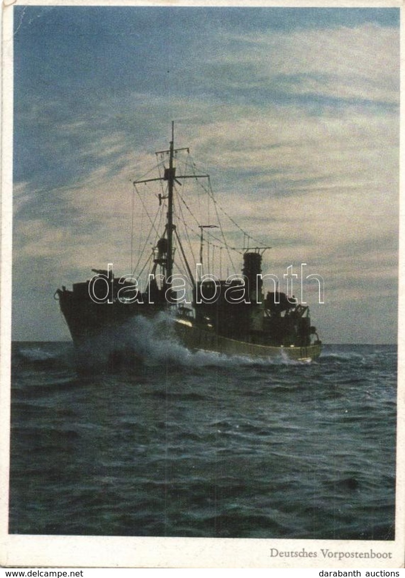 ** T2/T3 Deutsches Vorpostenboot In Der Nordsee. PK-Aufn. Kriegsber. Kietzmann, Carl Werner / WWII German Navy, Outpost  - Zonder Classificatie