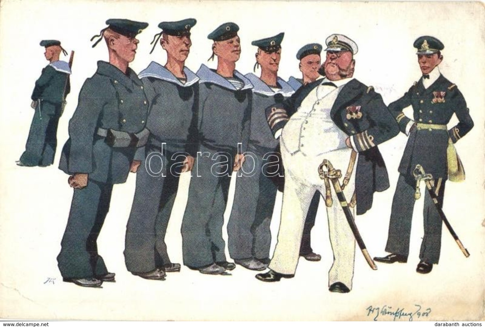 * T2/T3 K.u.K. Kriegsmarine Mariners And Navy Officers. B.K.W.I. 441-11. S: Fritz Schönpflug (EK) - Ohne Zuordnung